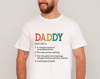 Daddy Definition Shirt, Best Dad Shirt in Ecru, Vatertagsgeschenk für Papa, glücklicher Vatertag Shirt, Geschenk für neue Väter, erste Vatertag