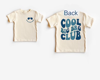 Big Brother cool T shirt, promoted to big brother tee, soon to be a big brother, pregnancy announcement shirt, retro brother t shirt