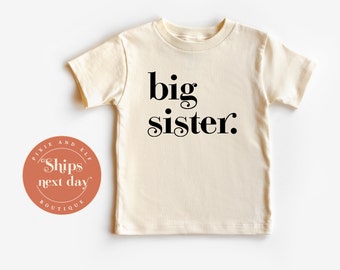 Big Sister T-Shirt, promoted big sister shirt, Vintage Surprise Pregnancy T Shirt, Kids Sisterhood Tee, Big Sister Sibling Shirt