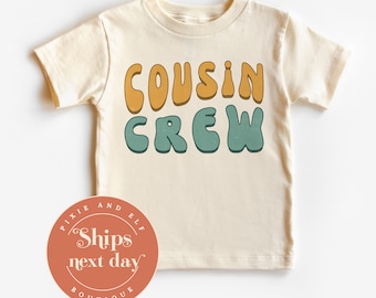 Cousin crew retro shirt, unisex kids cousin outfit, cousin cruise trip, family reunion tee, summer cousins shirt, matching cousins shirt