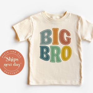 Big bro T shirt Retro, Promoted To Big Brother, Pregnancy announcement,  brother t shirt, sibling t shirt, baby announcement outfit