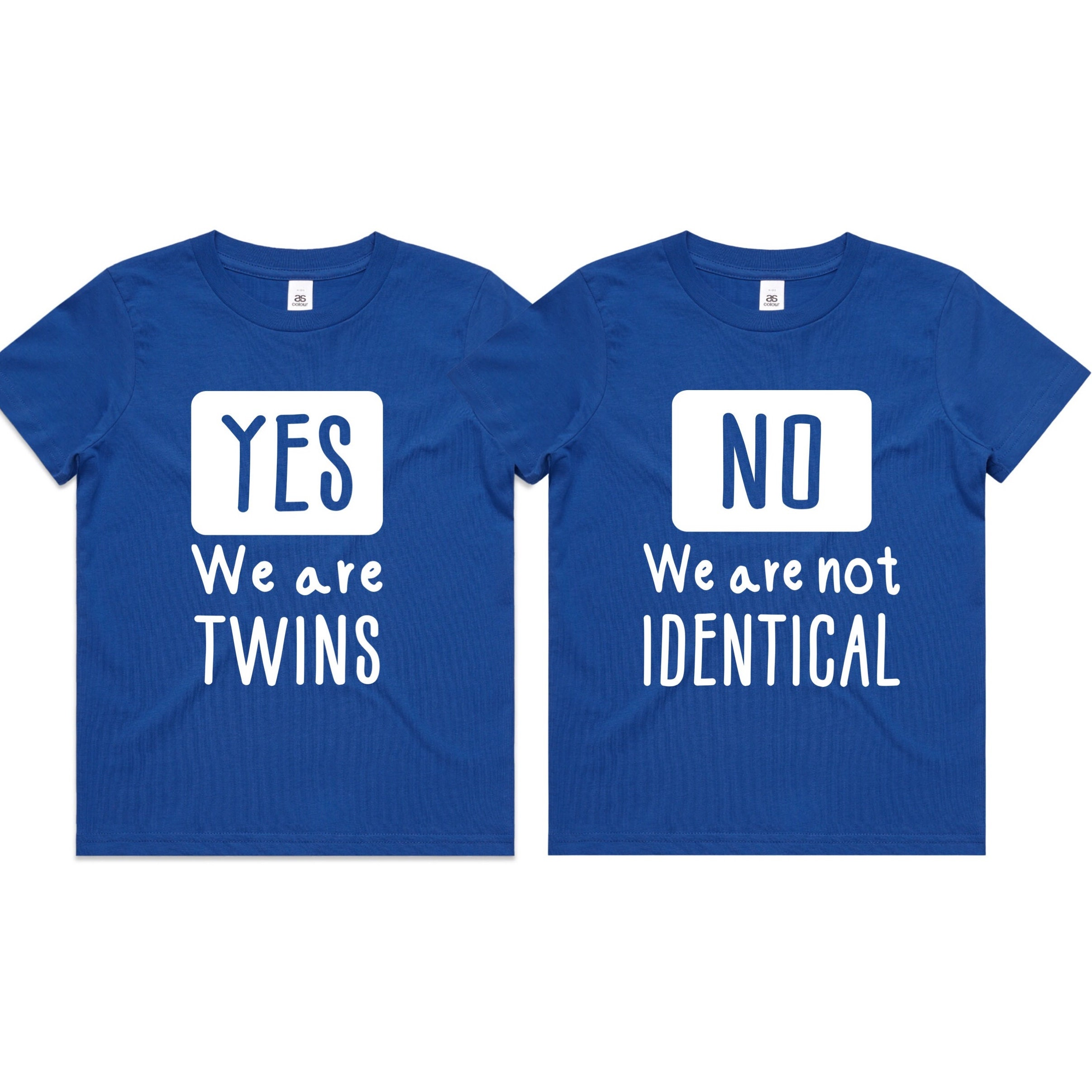 Yes We Are Twins, No We're Not Identical Shirts, Fraternal Twins