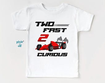 Pit Crew Two Fast birthday shirt, Two fast Two curious birthday tee, matching family birthday tee, race car shirt, second birthday gift