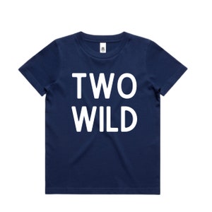 Two wild t shirt, Safari Second Birthday, simple birthday shirt, toddler birthday outfit, second birthday gift, woodland theme