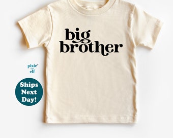 Big Brother T-Shirt, promoted big brother shirt, Retro Surprise Pregnancy T Shirt, Kids Brotherhood Tee, Big Brother Sibling Shirt