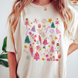 Nutcracker Christmas shirt, Ballerina christmas,  , cute Christmas Top, Ballet Rocking Horse Sugar Plum Fairy Russian christmas shirt