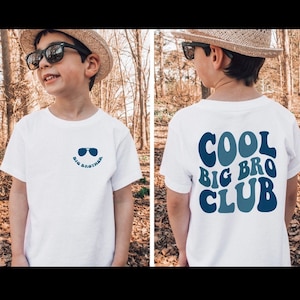Big Brother cool T shirt, promoted to big brother tee, soon to be a big brother, pregnancy announcement shirt, retro brother t shirt