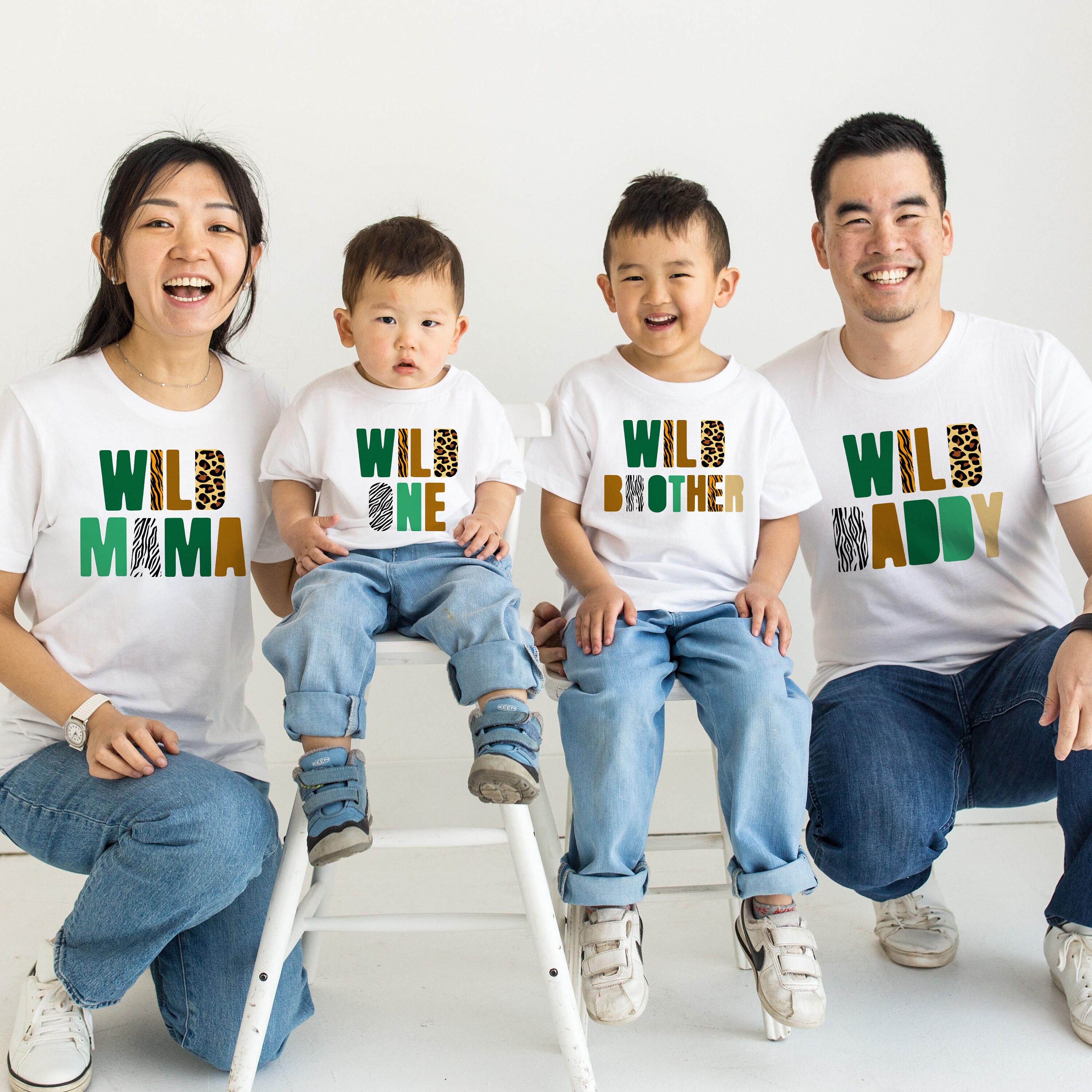 Discover Wild One Birthday family T Shirt, First birthday Onesie, Family Matching wild one shirt, Safari themed first birthday outfit
