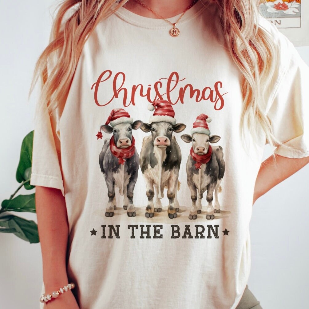 Barn Christmas Shirt Etsy