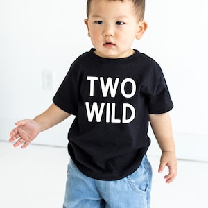 Two wild t shirt, Safari Second Birthday, simple birthday shirt, toddler birthday outfit, second birthday gift, woodland theme