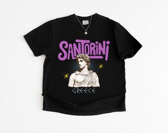 Santorini shirt, Greece t shirt, holiday in Santorini tourist shirt, Greece souvenir shirt