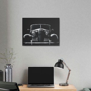 Blacked out Hot Rod Canvas