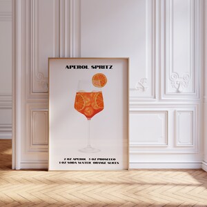 Aperol Spritz Impressão Assinatura Bebida Sinal Bar Carrinho Acessórios Martini Poster Assinatura Cocktail Aperol Spritz Poster Cheers Poster Cin Cin