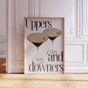 Impresión de Espresso Martini - Póster de cóctel Arte de Espresso Martini Accesorios para carritos de bar Impresión de Cheers Decoración de carritos de bar Cóctel exclusivo