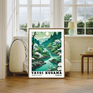 Yayou Kusama Poster Print, Japanese Wall Art Prints, Japanese Print Yayoi