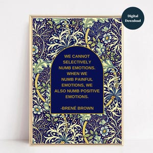 Brené Brown Authenticity Quote Poster: Inspirational Wall Art (Digital Download)