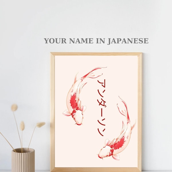 Votre nom en japonais, Prénom personnalisé en japonais, Traduction katakana en japonais, Prénom japonais