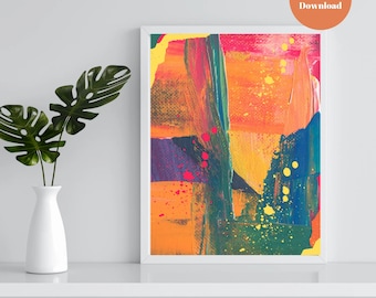 Colorful Abstract Wall Art: Elevate Your Space with Modern and Unique Prints