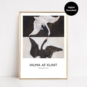 Hilma Af Klint Swan No.1 Print: Abstract Gallery Wall Art (Digital Download)