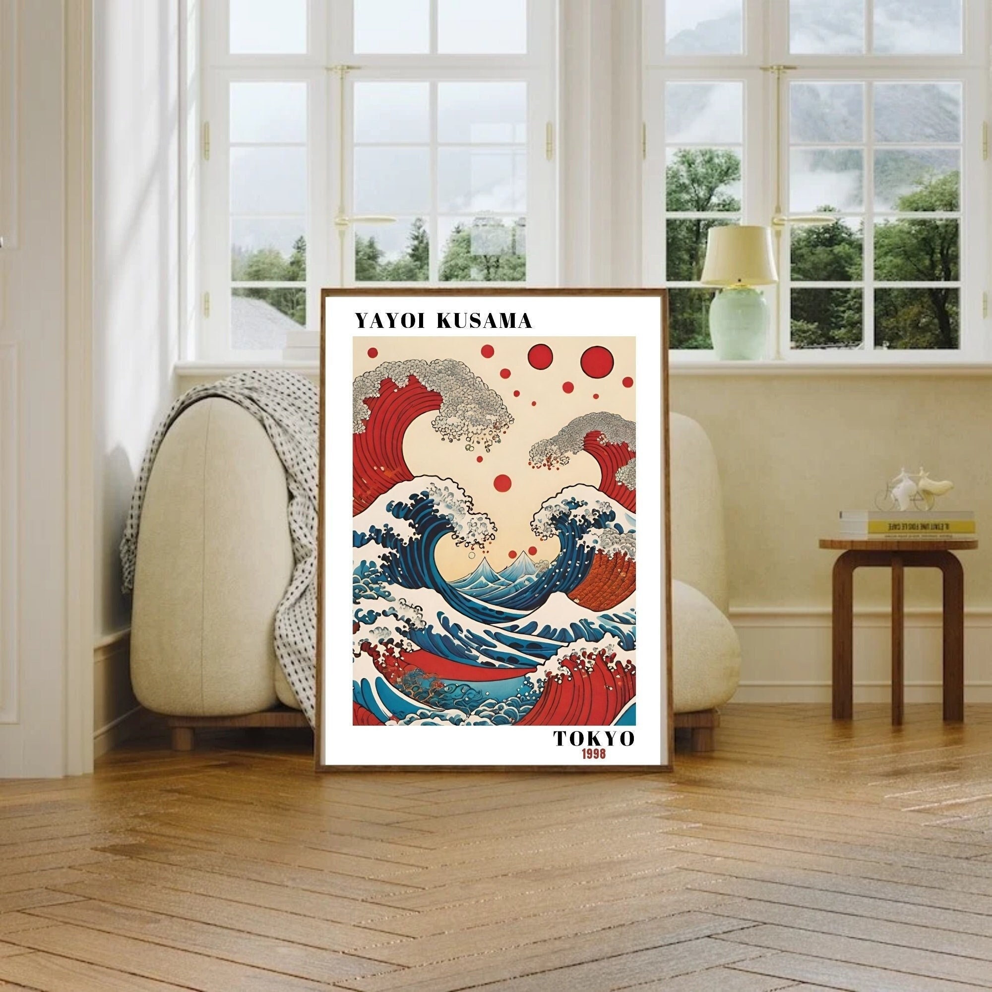 Yayoi Kusama Poster, Yayoi Kusama, Japandi Wall Art, Wave Print, Yayoi Kusama Print, Digital Download - Etsy Yayoi Kusama Poster, Yayoi Kusama, Japandi Wall Art, Wave Print, Yayoi Kusama Print, Digital Download - Etsy