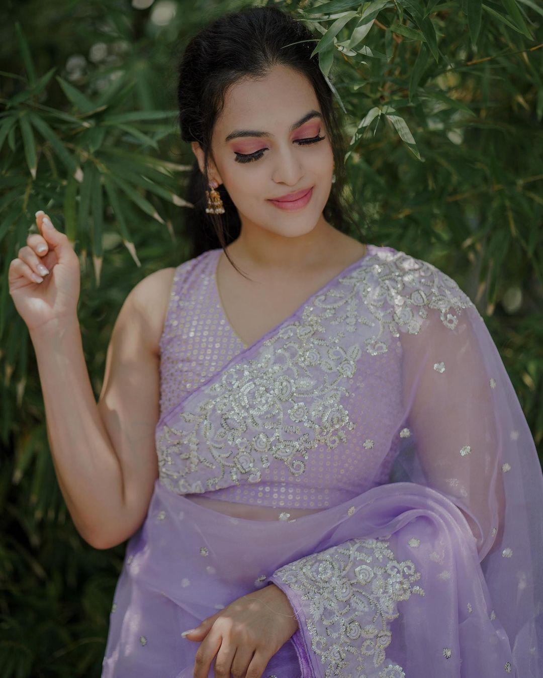 Pure Organza Embroidery work Saree