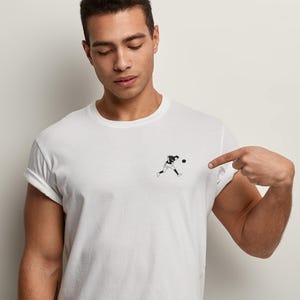 Badge Sports T-Shirt - Football T-Shirt - Zinedine Zidane Shirt - France Shirt - World Cup 1998 Zidane Header Goal - Sports, Football, Fun,