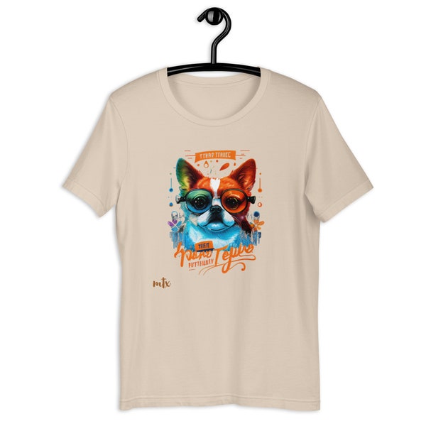 Camiseta con diseño de cachorro genial, camiseta unisex, camisetas y camisetas, camiseta para hombre, camisetas para regalo, camisetas para él, regalo de cumpleaños, regalo para él