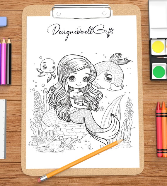 Mermaid Coloring: Escape into the Magical World of the Deep Sea (Chartwell  Coloring Books)
