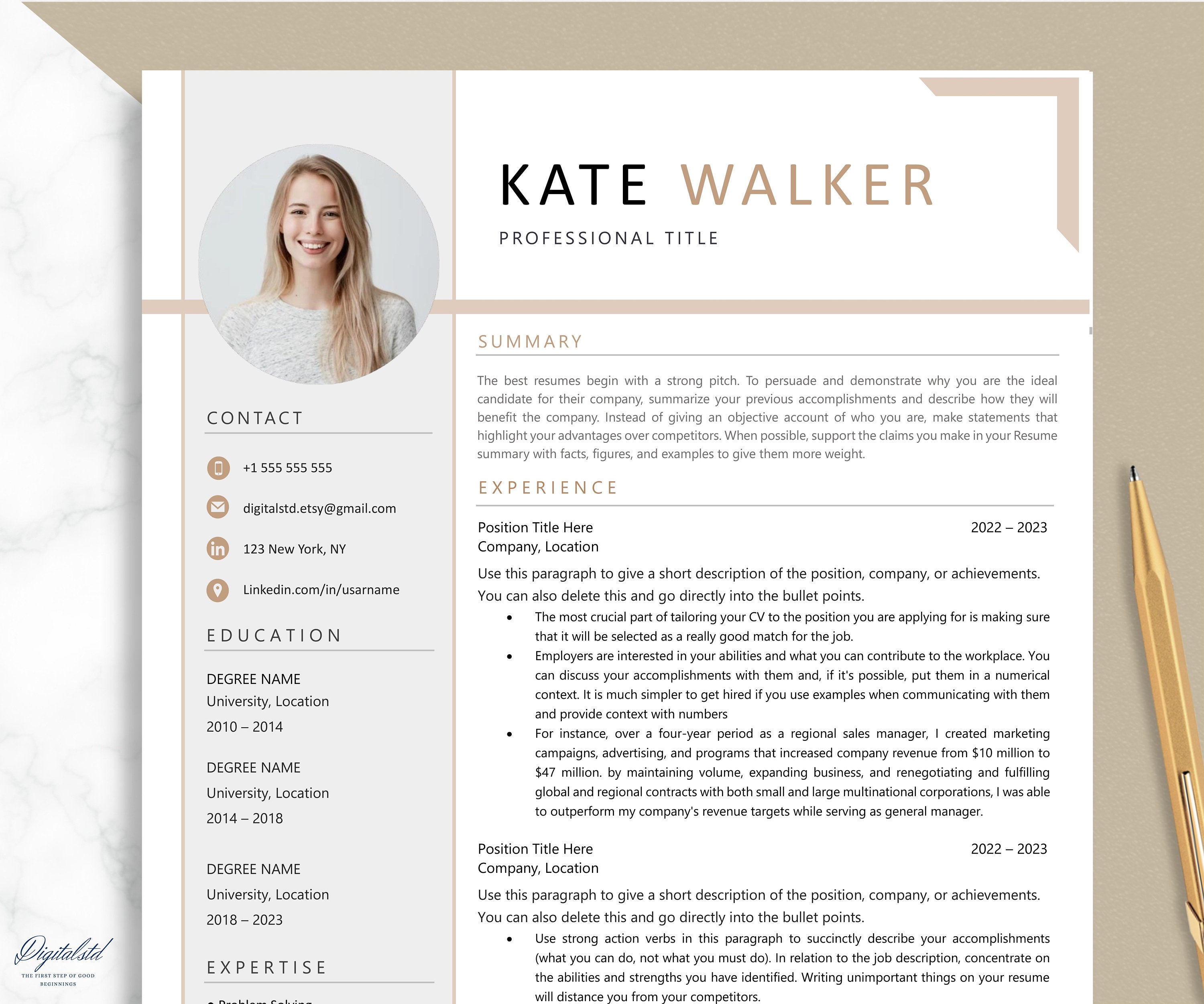 Printable Resume Modern Resume Template For Microsoft Word Innova