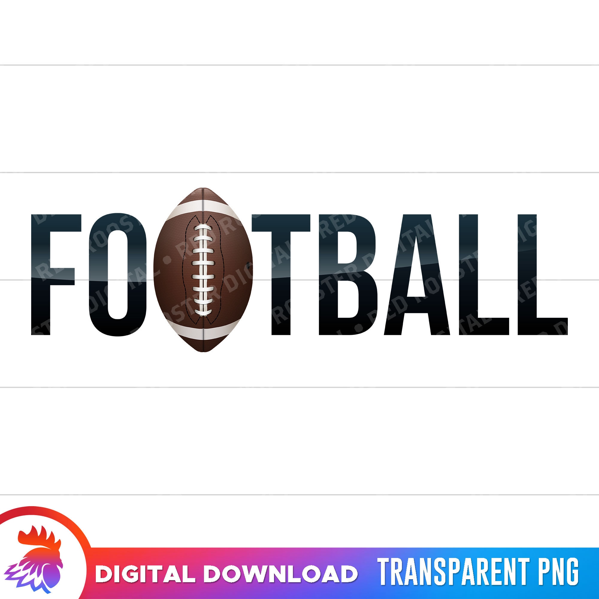 American Football PNG Football Word Clipart American Football Ball Clipart American Football Wall Art Digital Download Transparent PNG