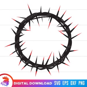 Crown of Thorns SVG, Crown of Thorns png, Christian Symbol, Jesus Christ Crown of Thorns, Christian Crown of Thorns, Digital Download