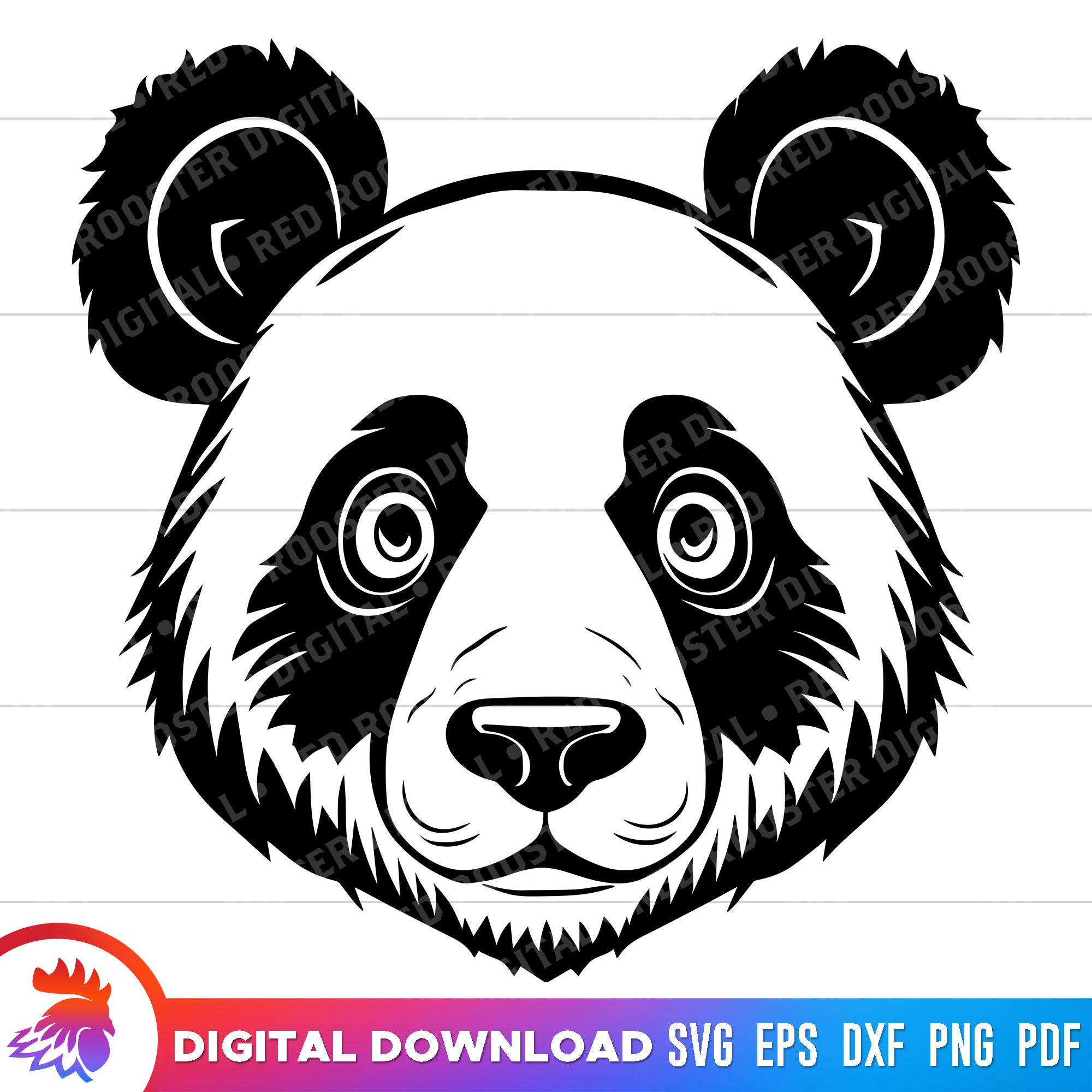 Cute Panda Bear, Panda Bear Face Svg, Panda Bear Svg, Panda Svg for ...