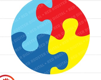 Autism SVG, Autism Puzzle Piece svg, Autism Awareness svg, Autism digital download, Autism Clipart, Autism Circle SVG for Cricut, SVG Autism