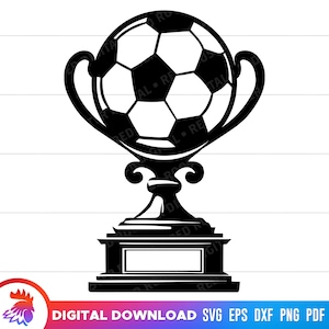 Télécharger Trophée et ballon de soccer - Sports et loisirs PNG En