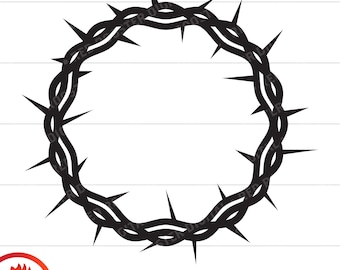 Crown of Thorns SVG, Jesus Lent Easter Clipart (Digital Download)
