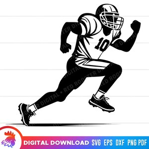Football Player Running svg, American Football Player, American Football clipart, Football Receiver, Football, vector, dxf, png, cricut svg