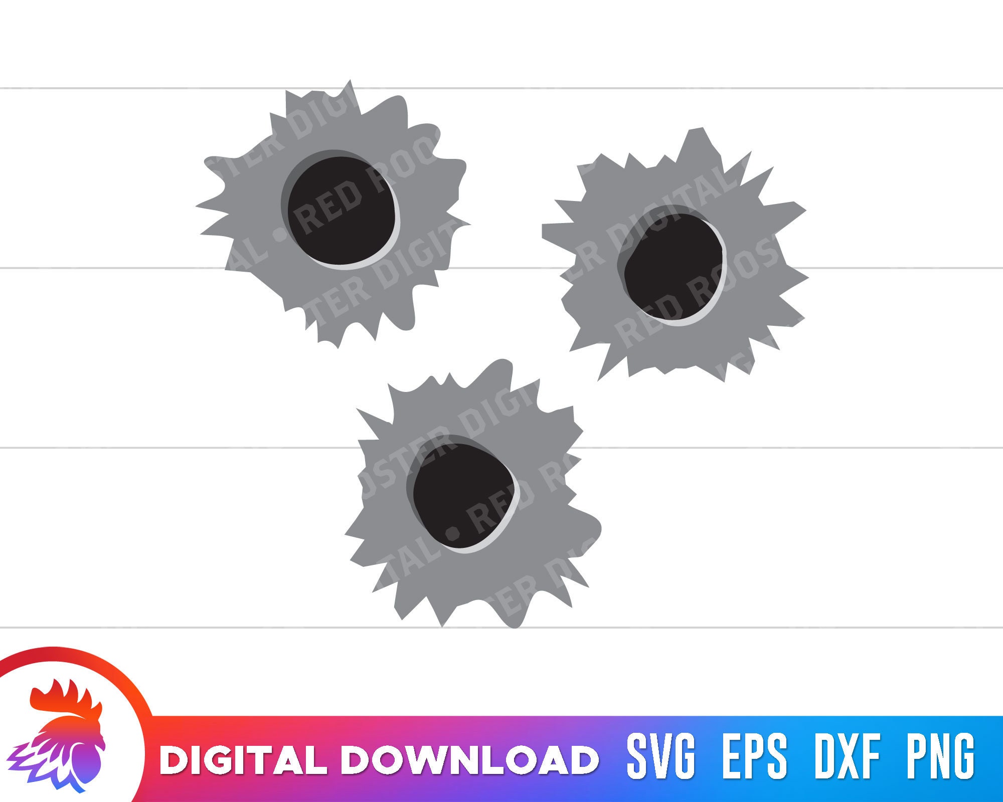 Bullet Holes SVG Bullet Holes PNG Bullet Holes Digital Etsy Australia