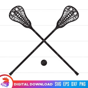 Lacrosse Sticks SVG, Lacrosse Sticks Cut File, Lacrosse Sticks Cut File For Cricut, Digital Download, Lacrosse Clipart, silhouette, png, svg