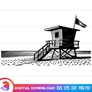 Lifeguard Tower svg, Lifeguard, beach lifeguard, beach scene, life guard tower, lifeguard png, ocean, sand, beach vacation, svg, png, dxf
