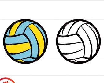 Volleyball (svg, png, eps, dxf) Cut Files (Digital Download)