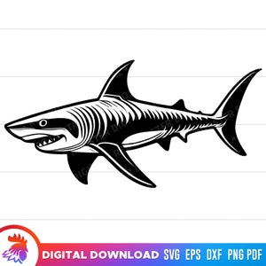 Shark svg, Great White Shark svg, shark svg, shark cut file, Shark Swimming, Shark clipart, Shark png, Shark svg for cricut, dxf, png, svg
