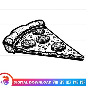 Slice of Pizza svg, Pepperoni Pizza svg, Pizza Slice, Slice of Pizza clipart, pizza svg for cricut, pizza slice cut file, printable, svg png