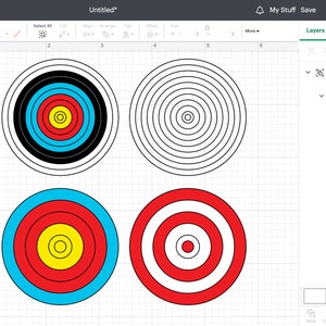 Printable Archery Target, Archery Target SVG, Archery Target Cut Files ...