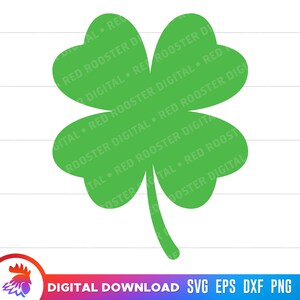 Shamrock SVG, svg de la Saint-Patrick, trèfle à quatre feuilles, fichier de coupe Shamrock, vecteur de trèfle, fichier de coupe de la Saint-Patrick pour Cricut