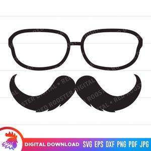 Father's Day SVG, Mustache Disguise, Mustache and Glasses, Father's Day Mustache, cut file, svg for cricut, printable, Mustache SVG, clipart