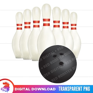 Bowling Sublimation, Bowling Ball and Pins, Bowling Tournament, Bowling Birthday Party Graphics, Digital Download, Bowling Wall Art, Pins