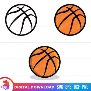Basketball SVG, Basketball Clipart, Basketball PNG, Basketball Cut Files, Basketball Cut File For Cricut, Digital Download, Basketball Icon
