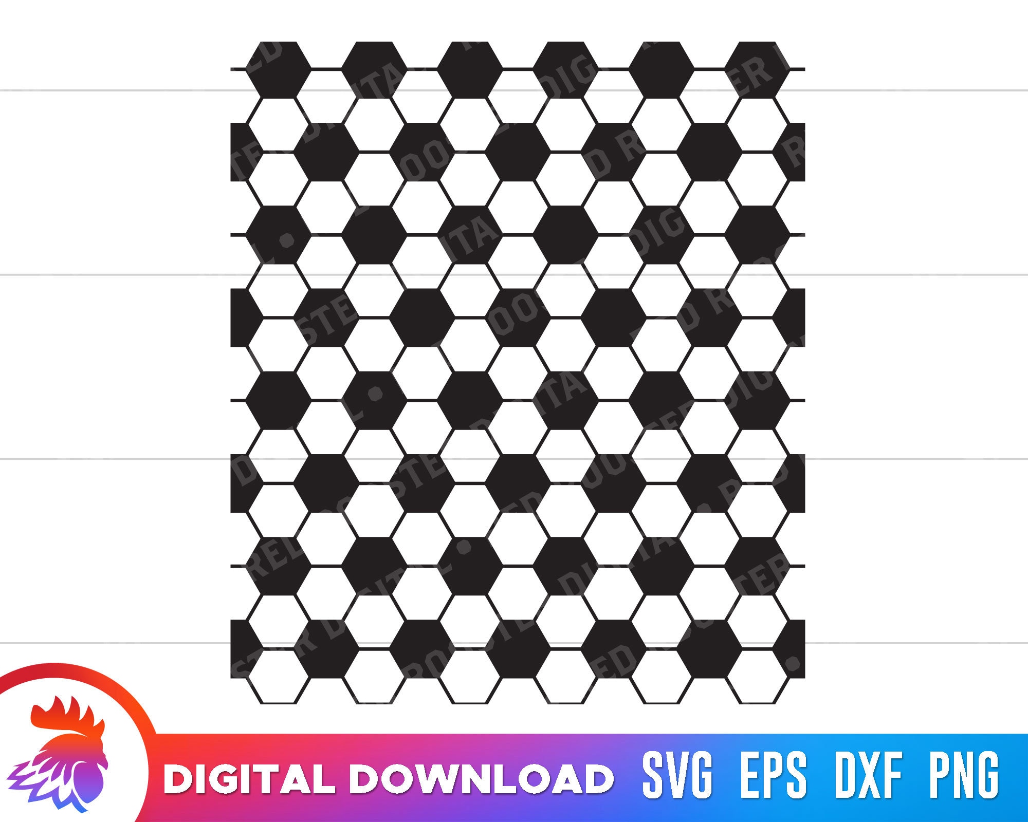 Soccer Ball Seamless Pattern SVG Soccer Ball Pattern Soccer Etsy