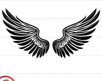 Angel Wings SVG, Cut File Clipart (Digital Download)
