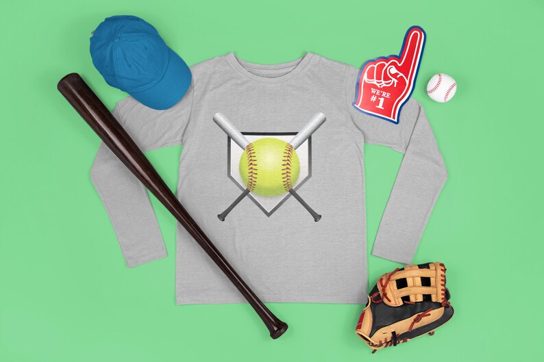 Softball Sublimation, Softball Bats and Ball, Softball Tournament, Download File Softball